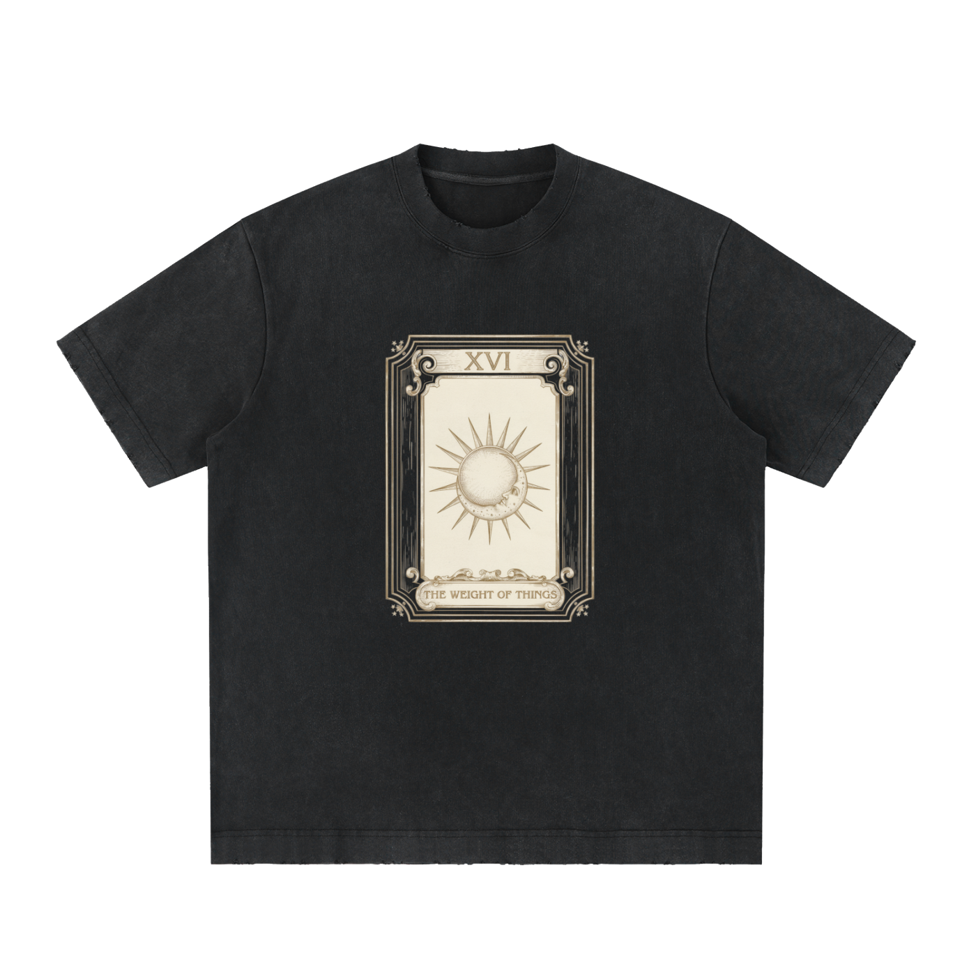 Heavyweight Vintage Washed Frayed T-Shirt (430gsm)