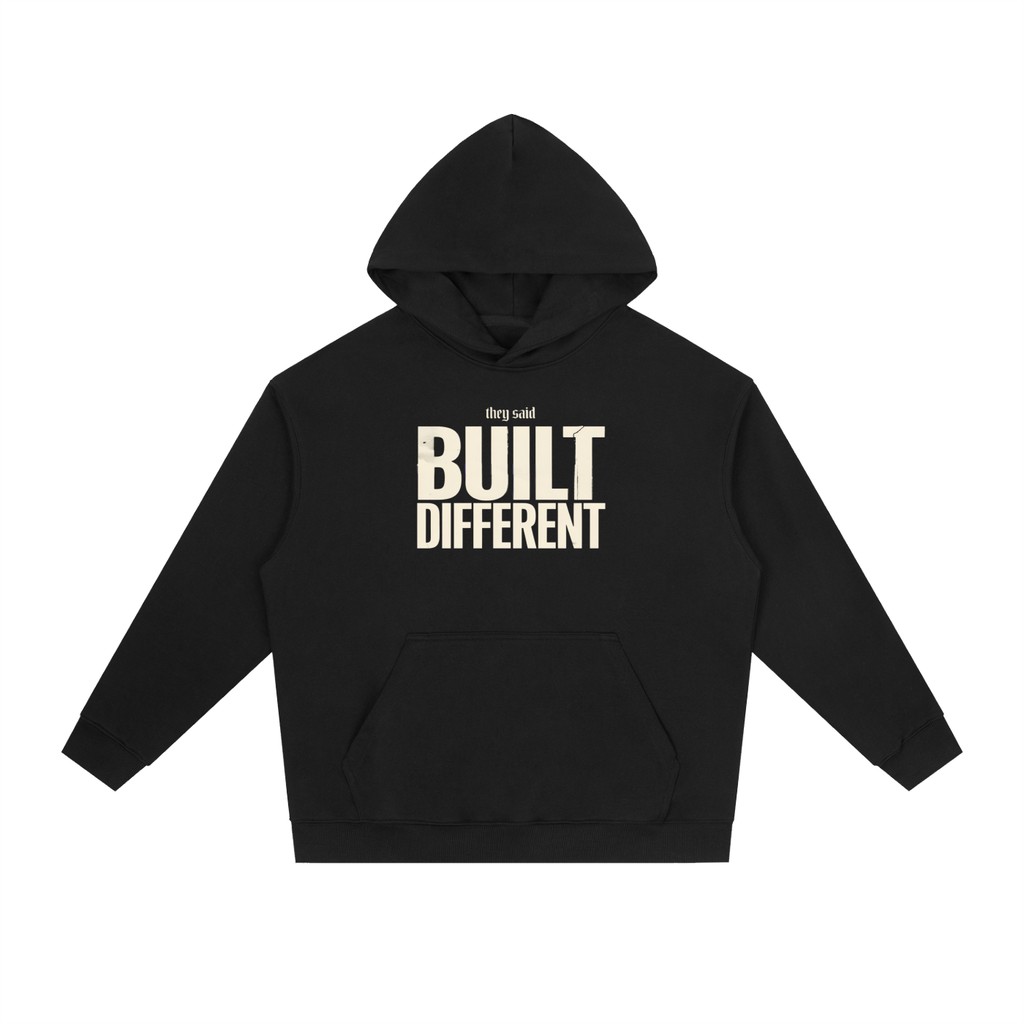 YOIYOI ART Lab — Built Different Heavyweight Hoodie | 380GSM Drop Shoulder