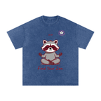 Snow Washed Oversized Cotton T-Shirt