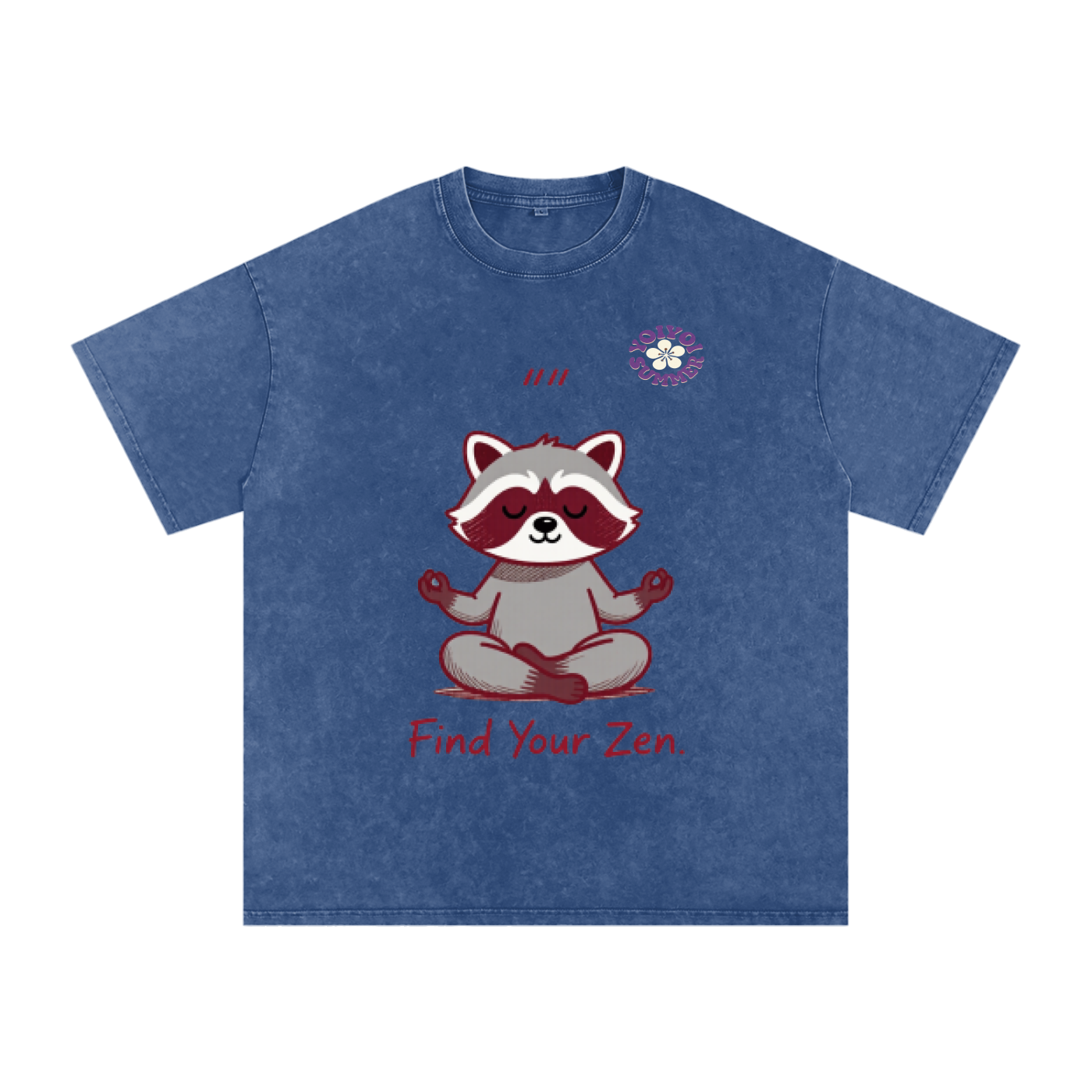 Snow Washed Oversized Cotton T-Shirt