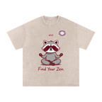 Snow Washed Oversized Cotton T-Shirt