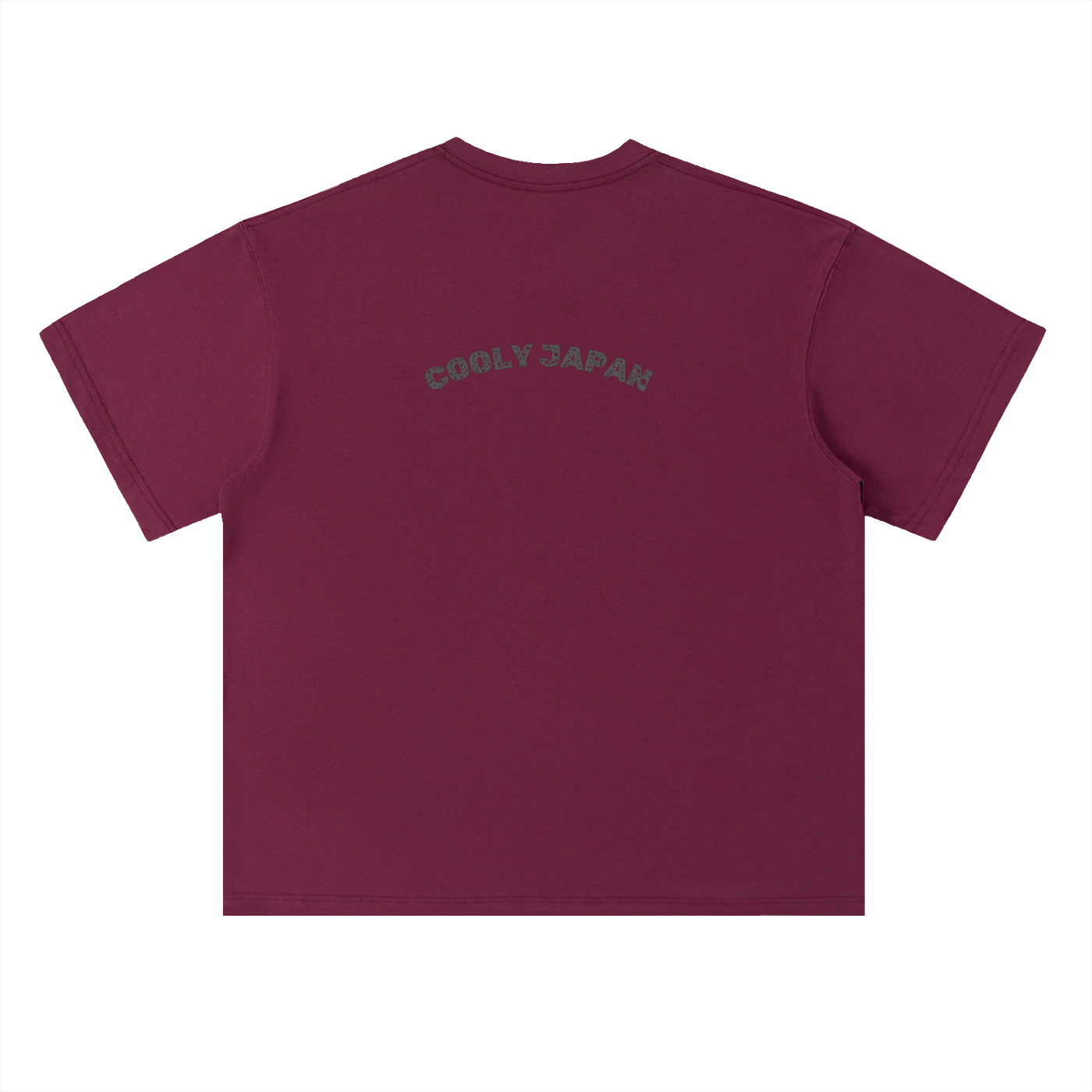 Cooly Japan Rising Sun Logo Tee — Black Oversized Drop-Shoulder T-Shirt (300gsm)