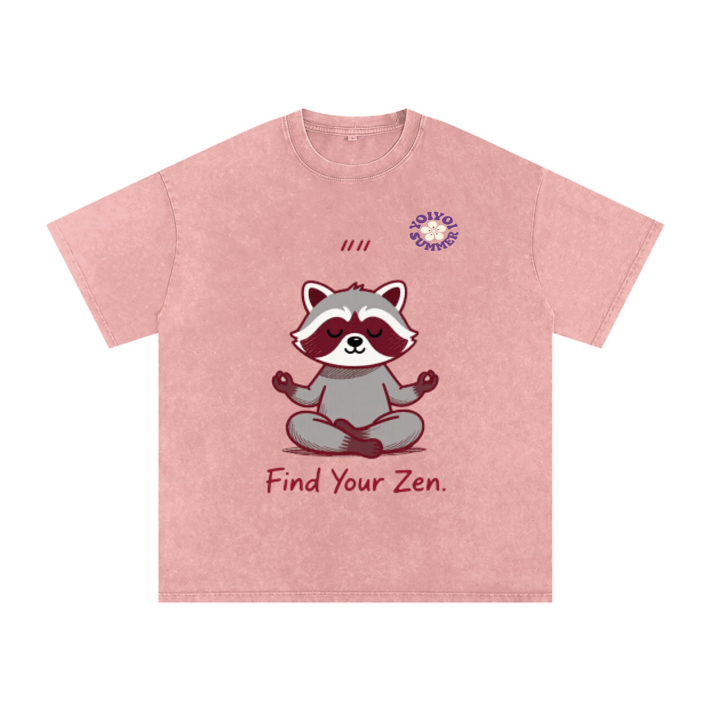 Snow Washed Oversized Cotton T-Shirt