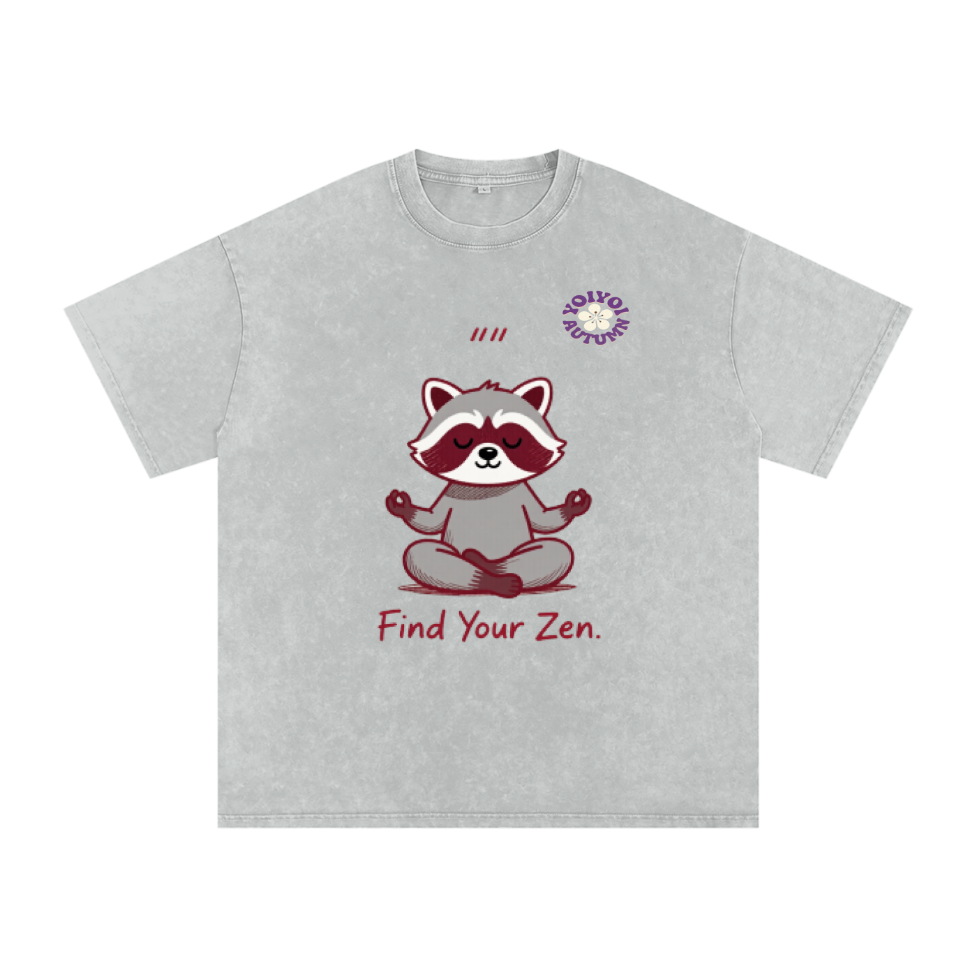 Snow Washed Oversized Cotton T-Shirt